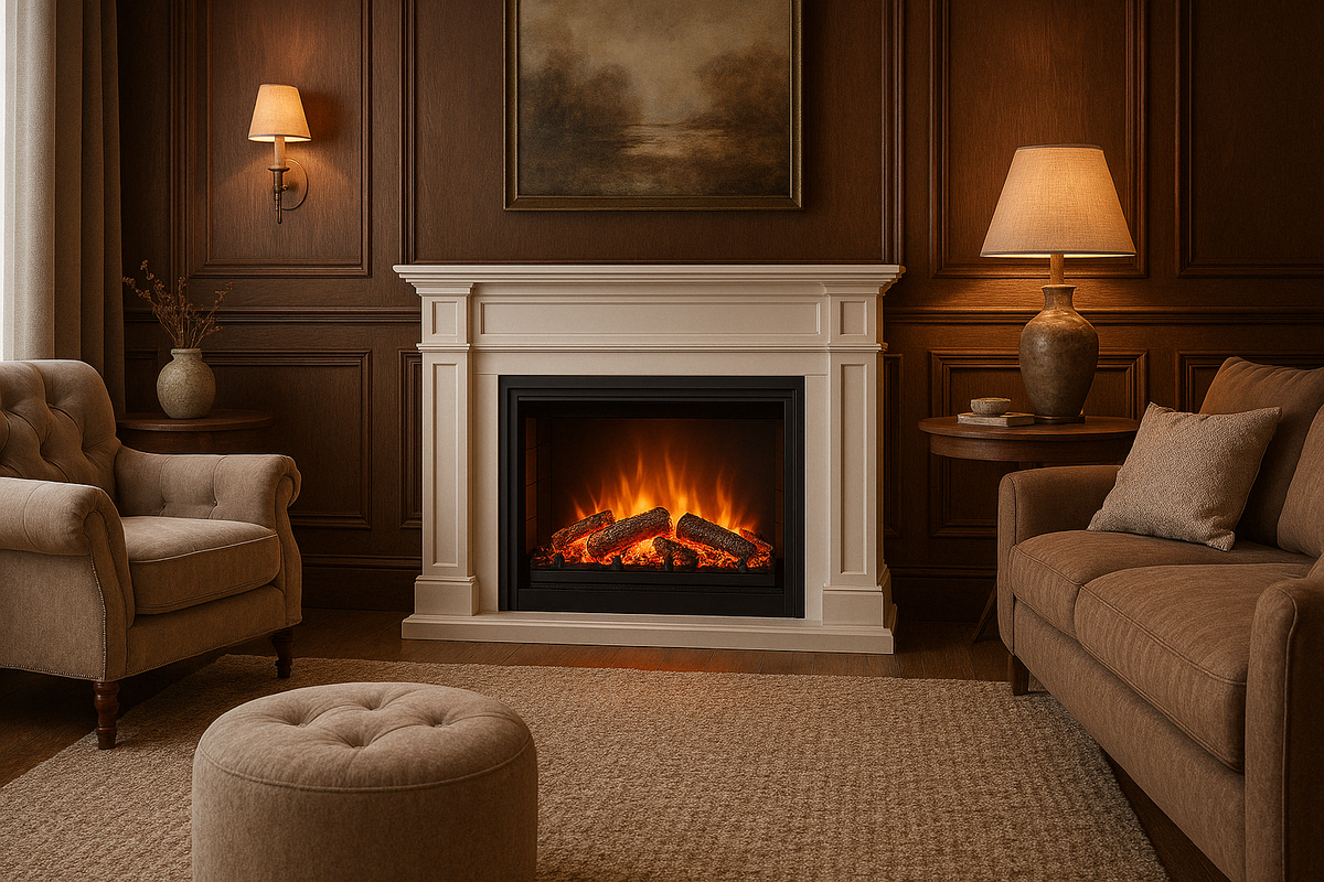    Электрокамины 3D Eugene от Real Flame: создайте уют и стиль в вашем доме с инновационными технологиями Kamin