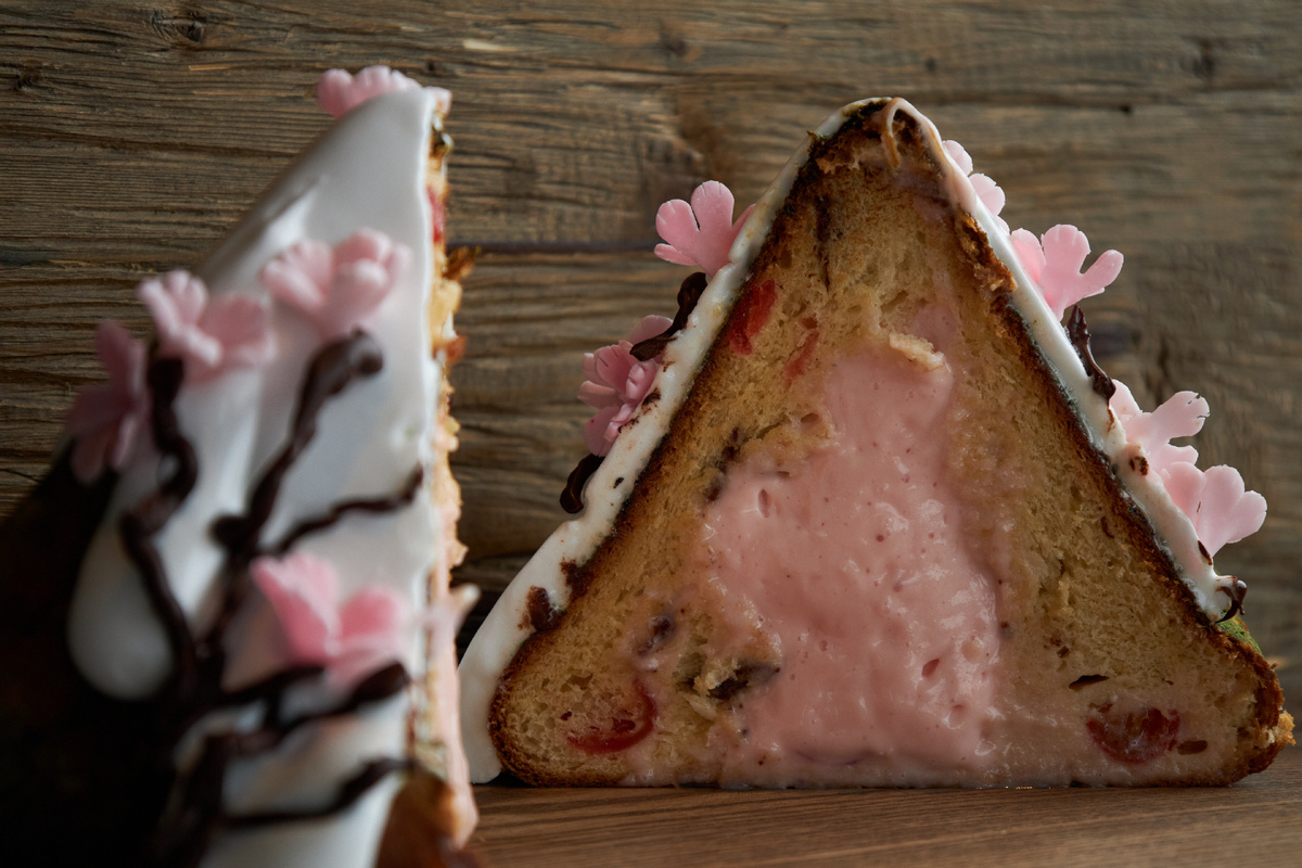 Кулич внутри