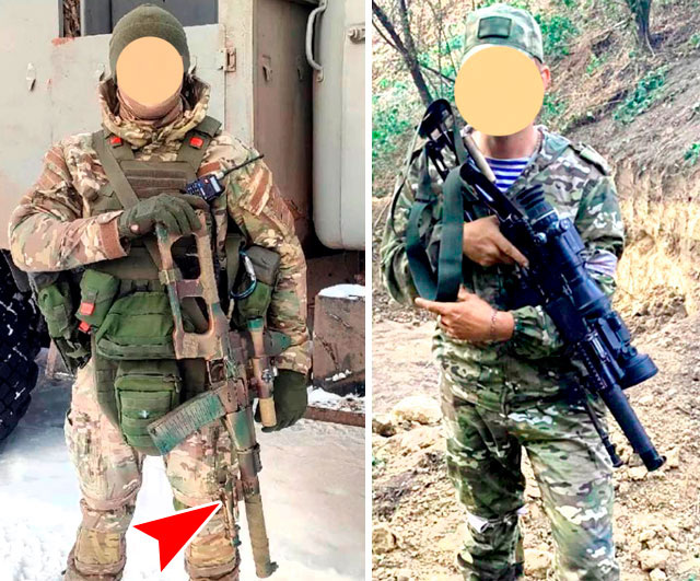 41. Слева: боец с ВСС «Винторез». Справа: с ВССМ (фото из открытых источников)