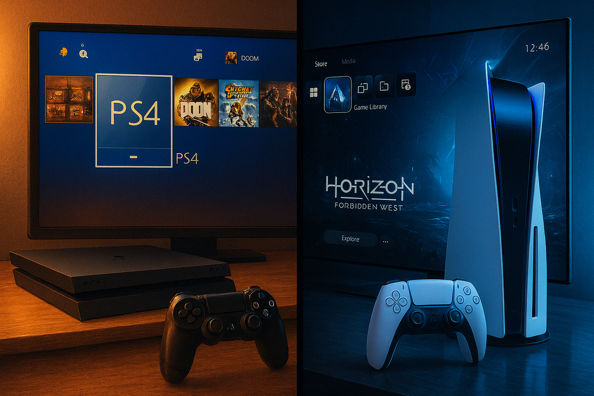 Сравнение Sony Playstation 4 и Sony Playstation 5
