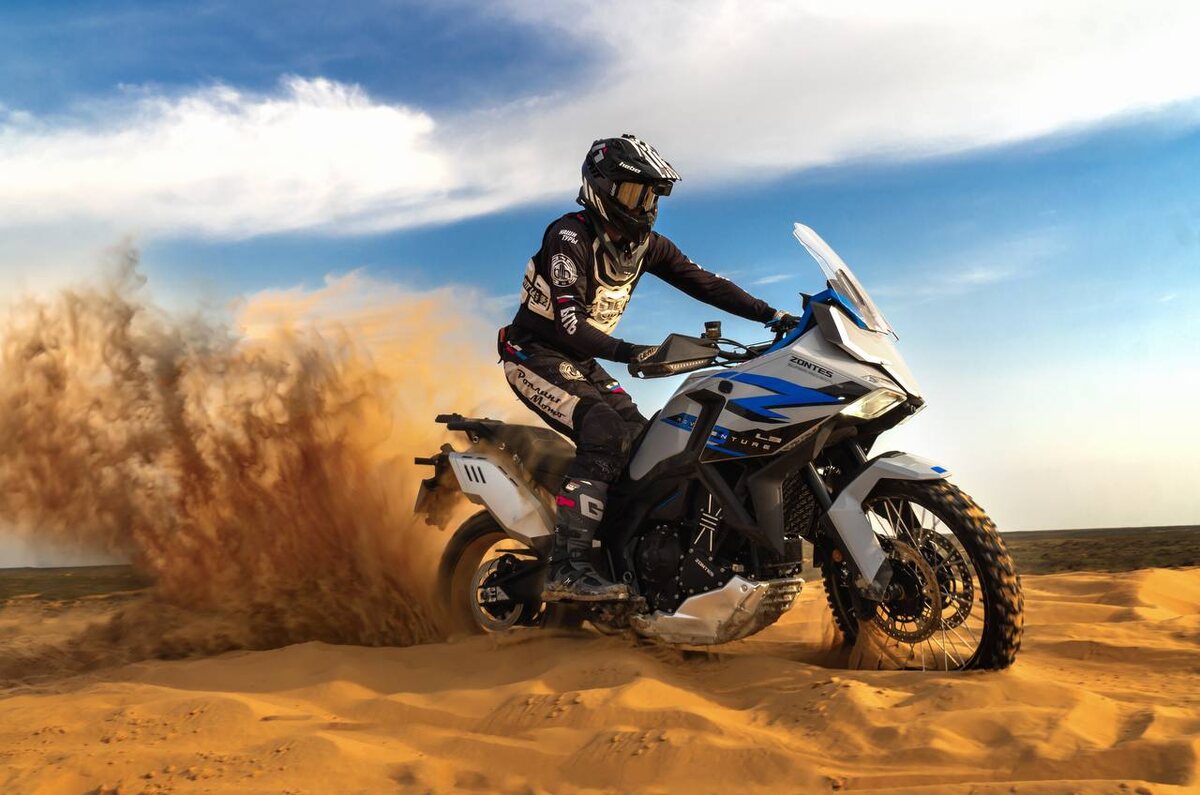 Турэндуро Zontes 703F на «Золоте Кагана» в Астрахани