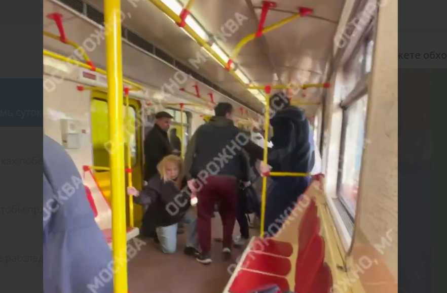 Кадр из видеоролика, опубликованного в «Осторожно, Москва»