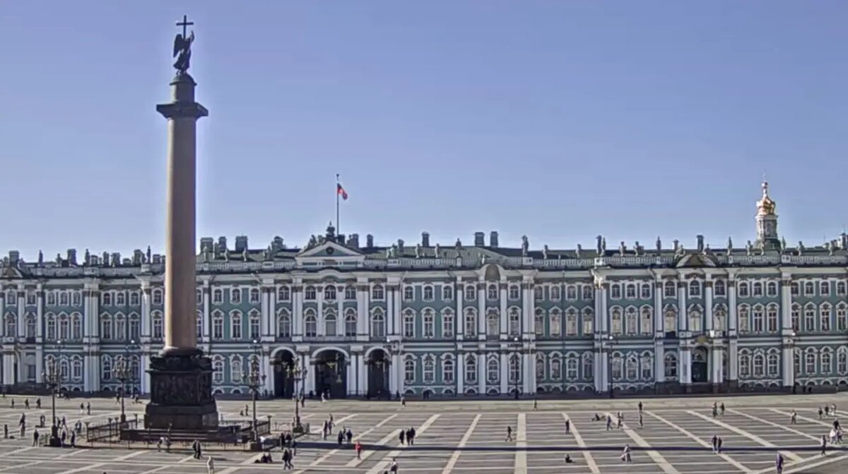    Фото: скриншот видео видовой камеры Эрмитажа