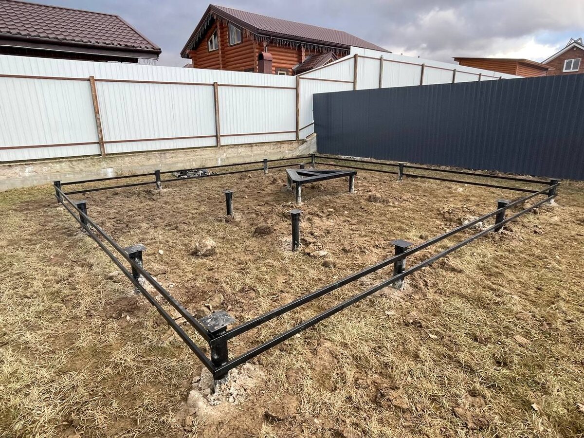 Готовый фундамент для бани 