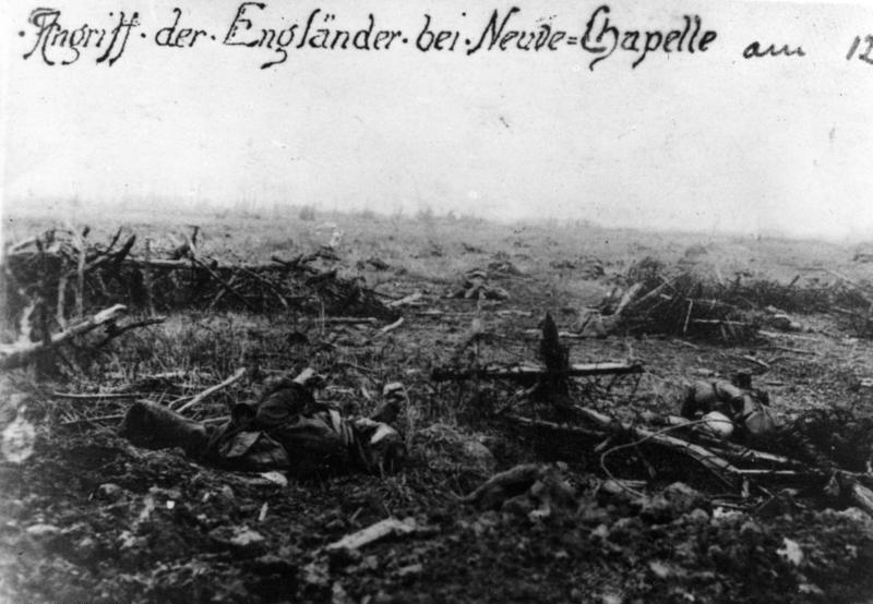 Поле после битвы при Нев-Шапеле