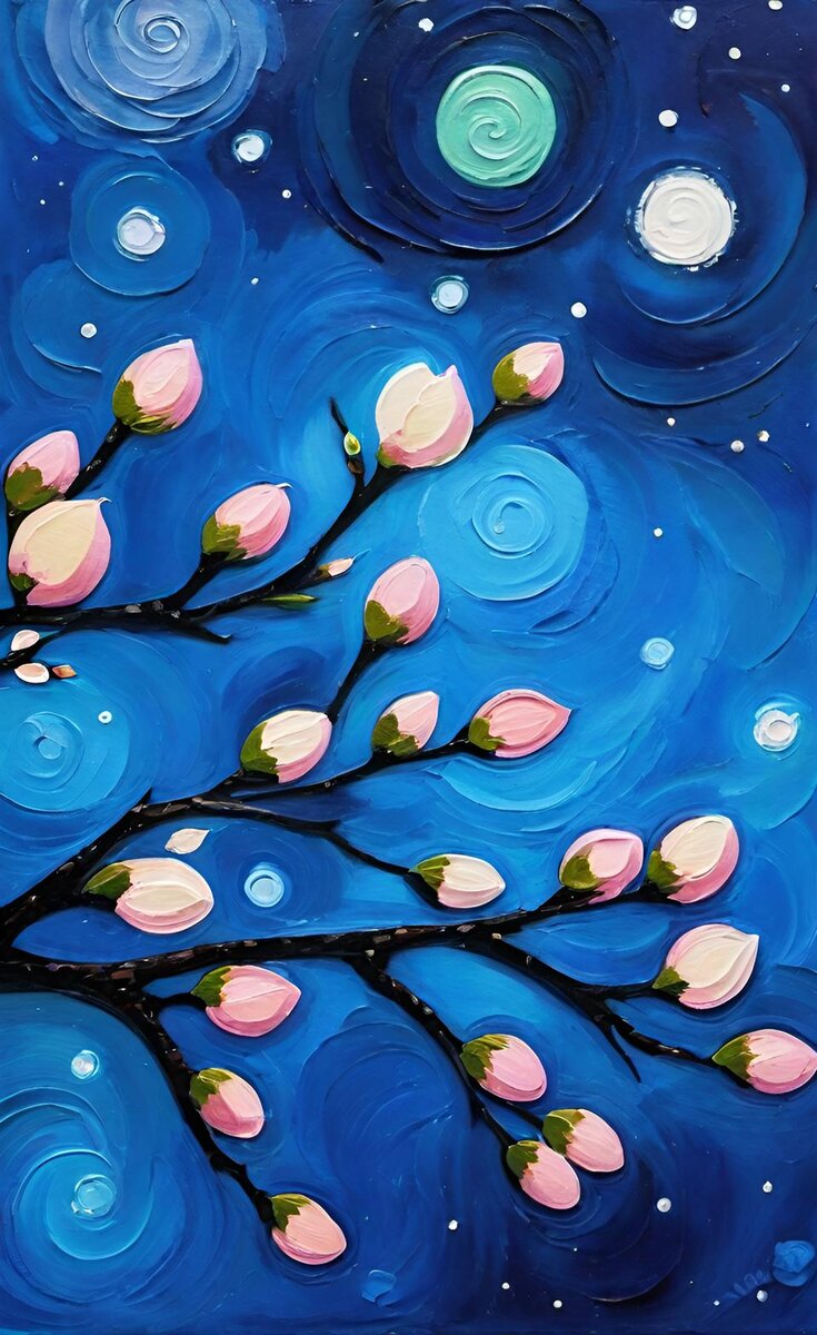 Бутоны. Иллюстрация создана с помощью нейросети Flux Schnell и программы Photoshop.