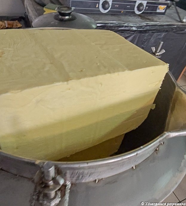 Начало процесса. Загрузили масло в реактор