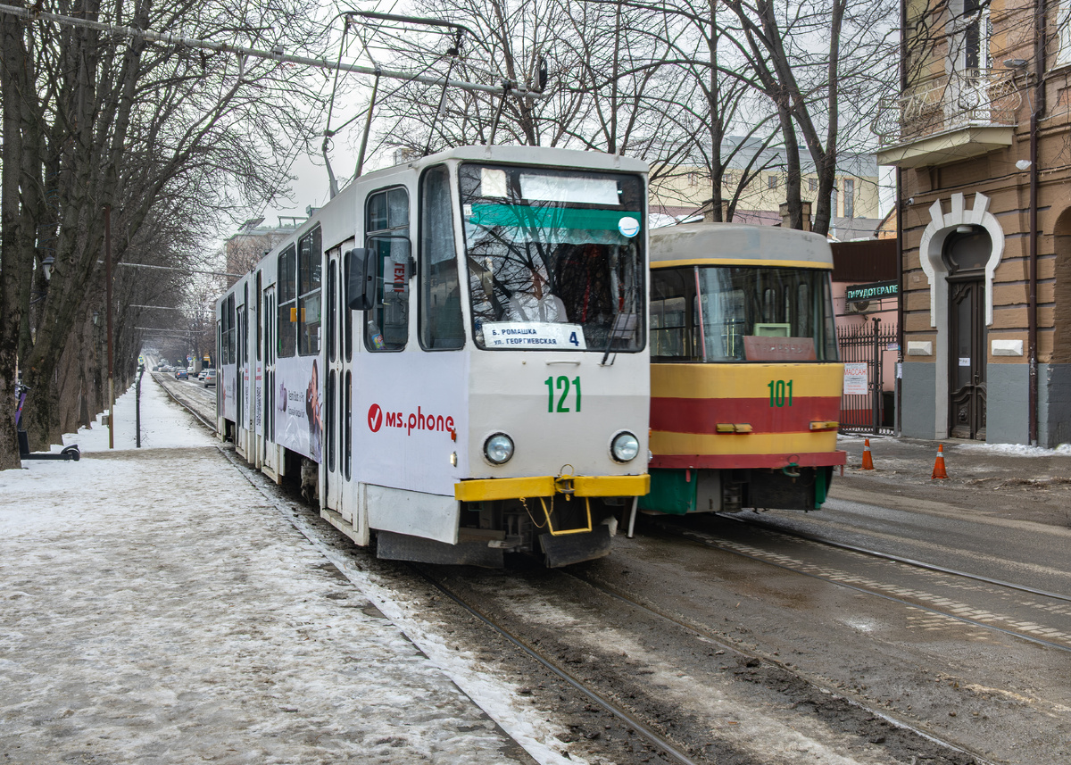 Пятигорские трамваи на пр. Кирова