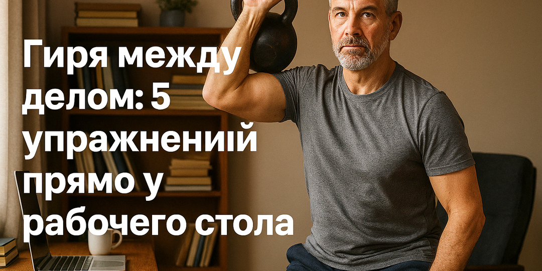 5 гиревых упражнений, которые можно делать прямо у себя в зале между делами