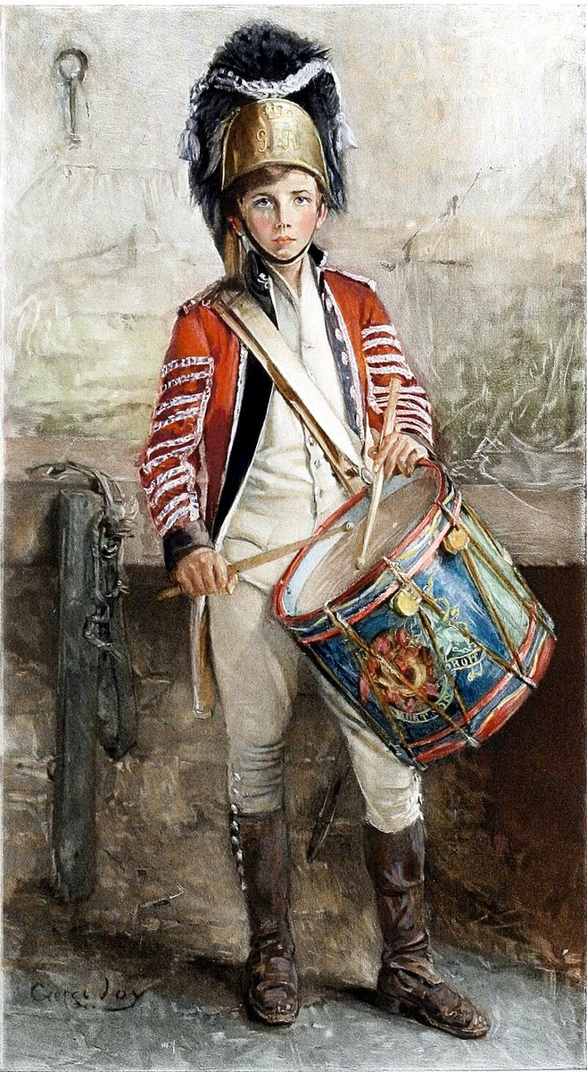 An English Drummer Boy George William Joy (1844 - 1925 i) was an Irish painter in London 