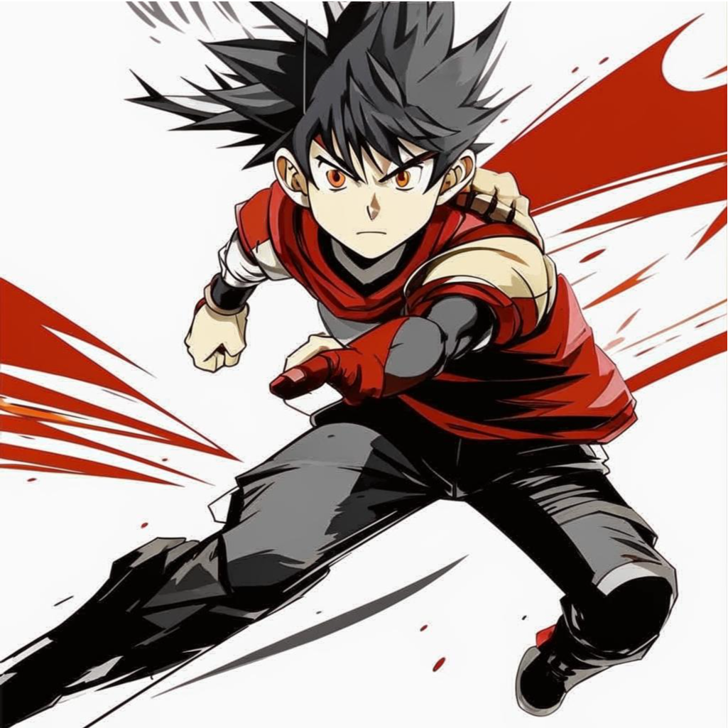 Аниме. Иллюстрация сгенерирована нейросетью