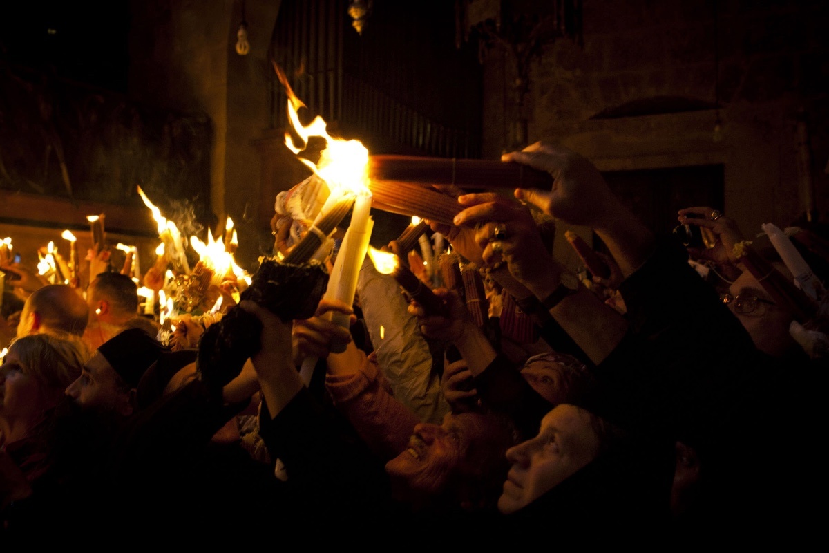 Ilia Yefimovich / Getty Images📷Церемония схождения Благодатного огня