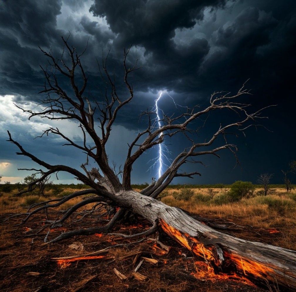 Молния. Создано в Шедеврум.