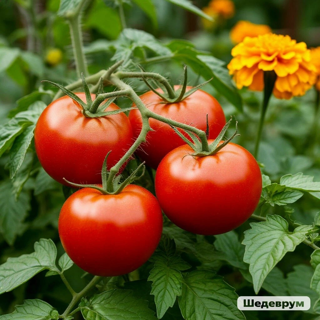 Томаты, бархатцы, базилик, агератум - друзья на век