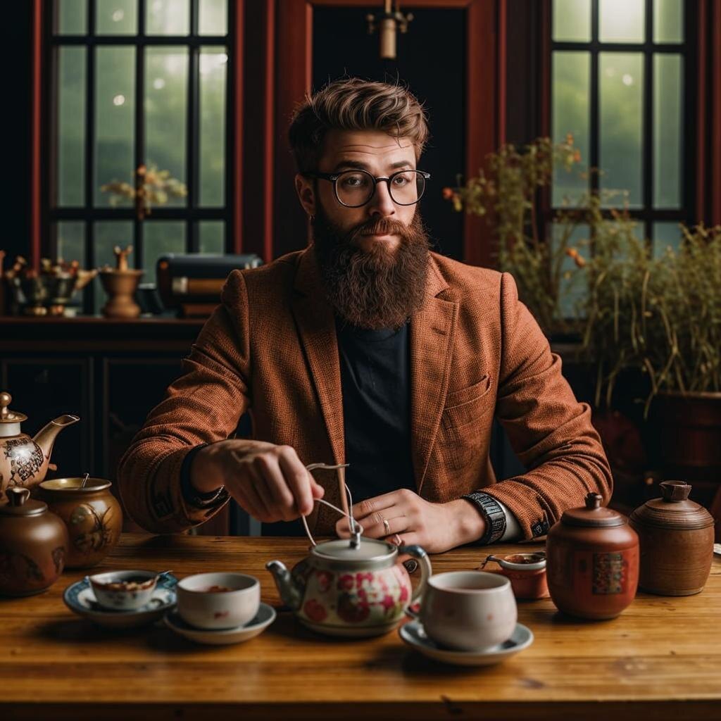 Типичный чайный пьяница. 