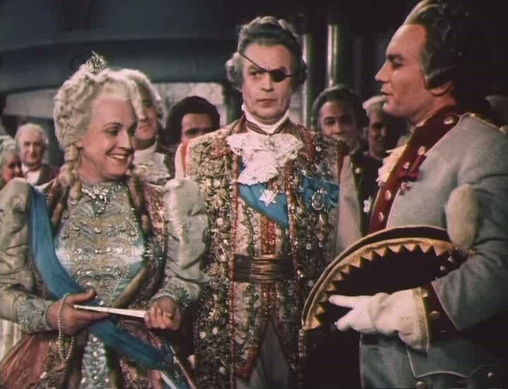 Кадр из фильма "Адмирал Ушаков". А какие актёры! Один Потёмкин чего стОит. Из открытых источников.