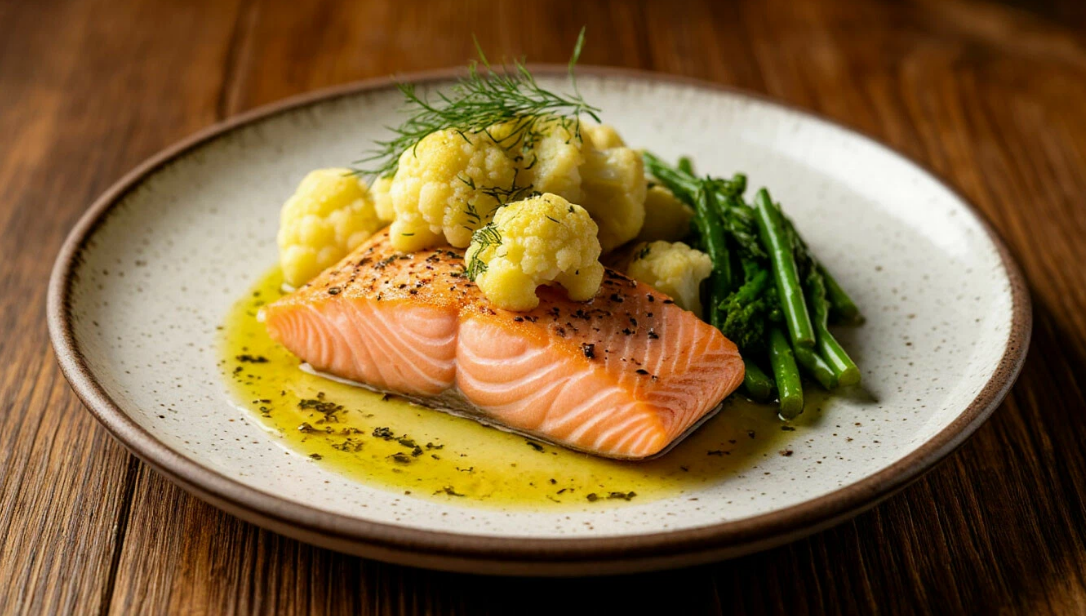 Сёмга с цветной капустой - чем не выбор?