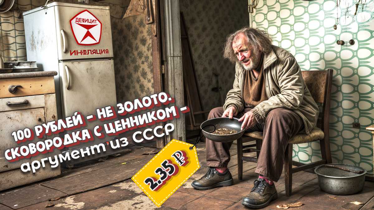 Хватит врать про 100 рублей в СССР. Это не 120 тысяч сегодня, а миф для кухонных героев из СССР с чугунной сковородкой и ценником 2.35 ₽