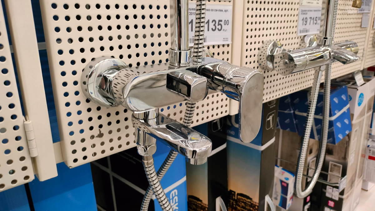 Система со смесителем в комплекте, жесткое соединение