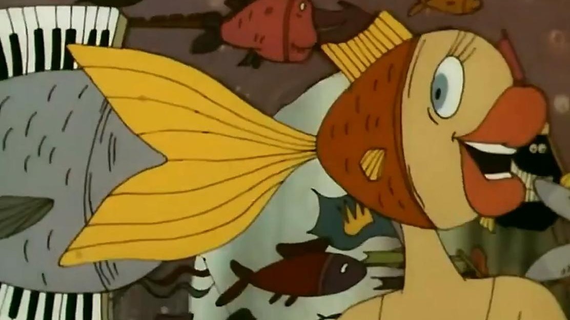 Кадр из мультфильма «В синем море, в белой пене…», 1984 год, режиссер Роберт Саакянц
