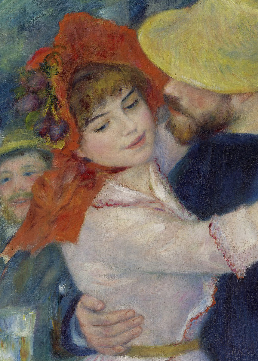Валадон на картине Пьера-Огюста Ренуара «Танец в Буживале», 1883 г.