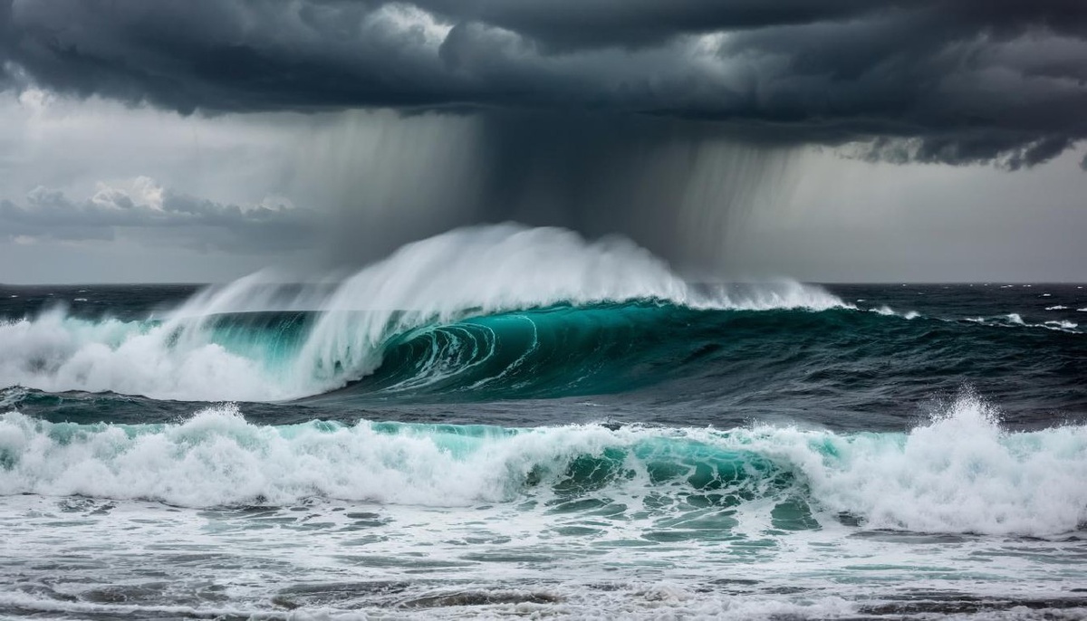 Перебор Воды Ян даёт безудержный бушующий океан.
