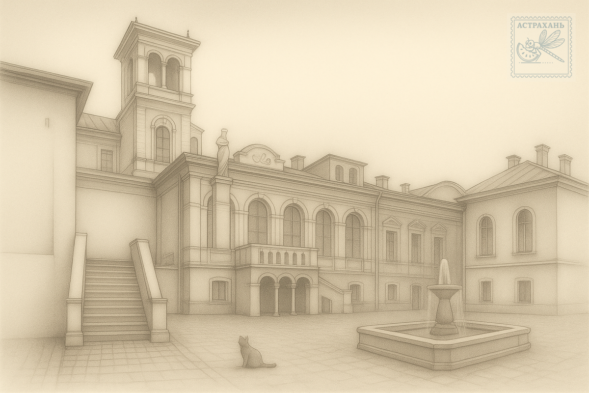 А таким я вижу двор этого роскошного дома