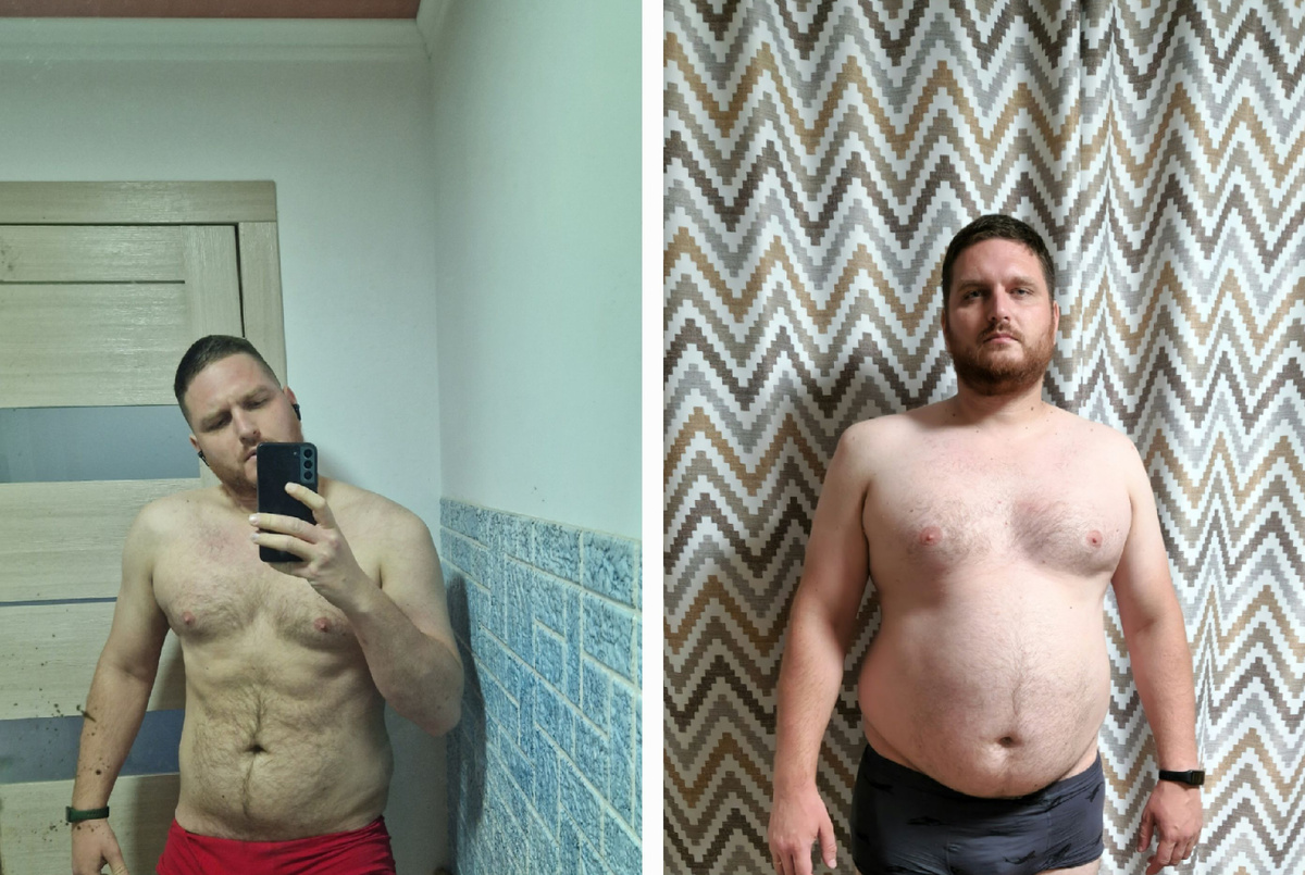 Слева апрель 2024, справа июнь 2023. Фото из последней трансформации. 