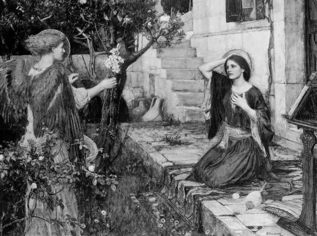 Джон Уильям Уотерхаус, The Annunciation (1914)