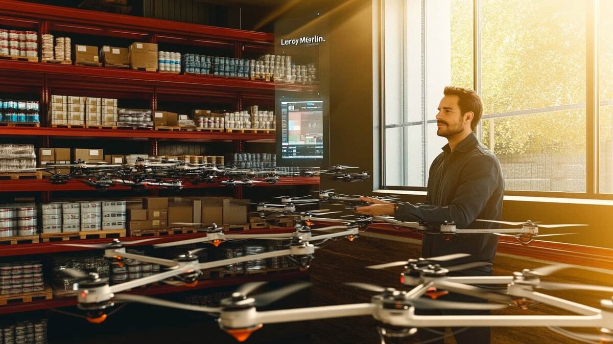   Дроны для склада: как Леруа Мерлен экономит время и деньги Khar_AG