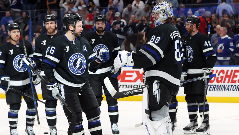    Никита Кучеров и Андрей Василевский.Imagn Images USA Today Sports