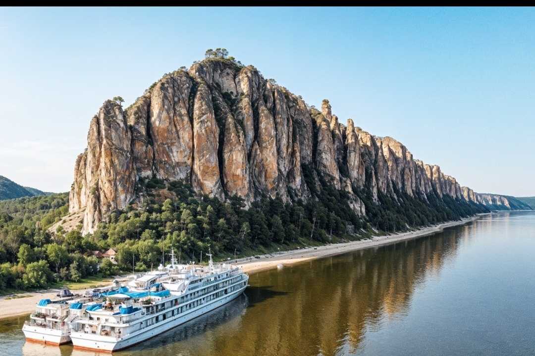 На таком транспорте добираються туристы до "Ленских столбов"