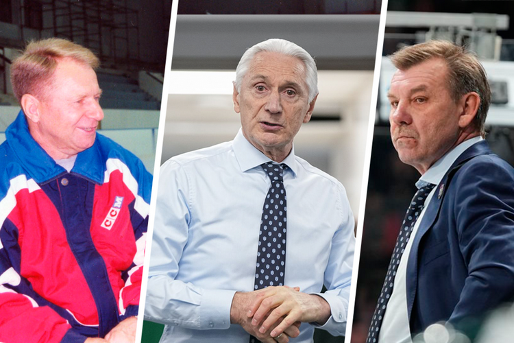    Юрий Моисеев, Зинэтула Билялетдинов и Олег Знарок (слева-направо).   
Фото: ak-bars.ru