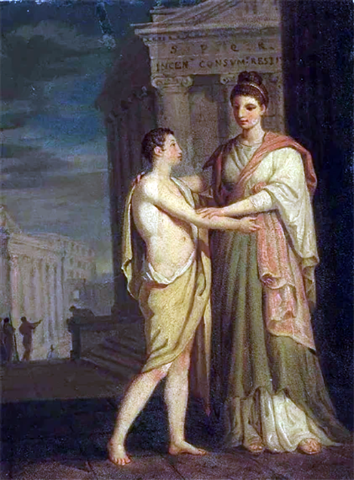 Ангелика Кауфман.. Орест и Электра, 18 в. Частная коллекция