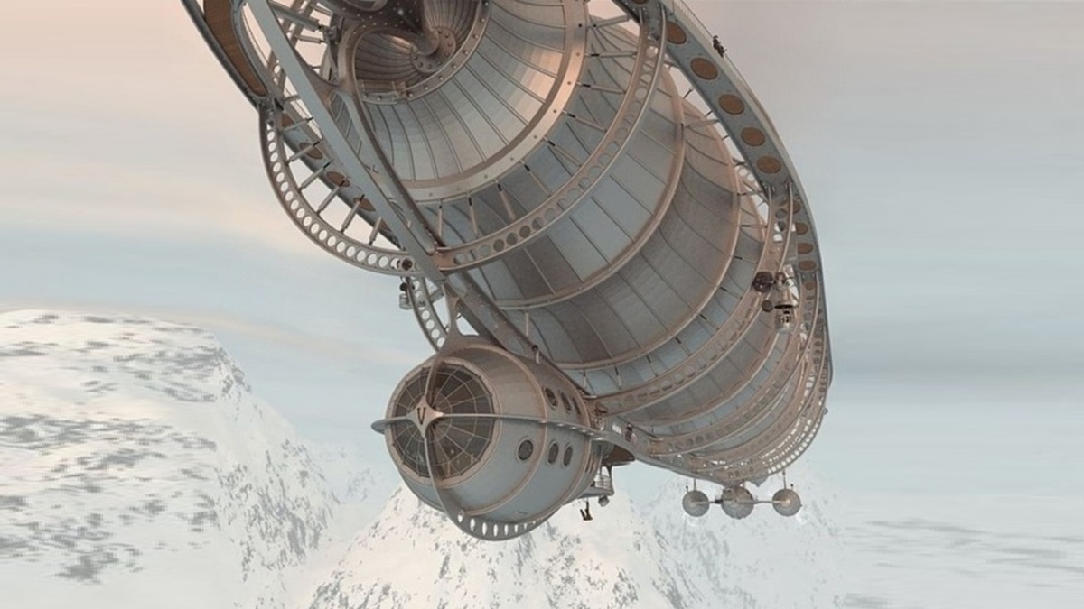 Возможный вид того, как выглядит вакуумный дирижабль жёсткой конструкции. Источник фото: https://warball.ru/popast/na/dirijabl.html