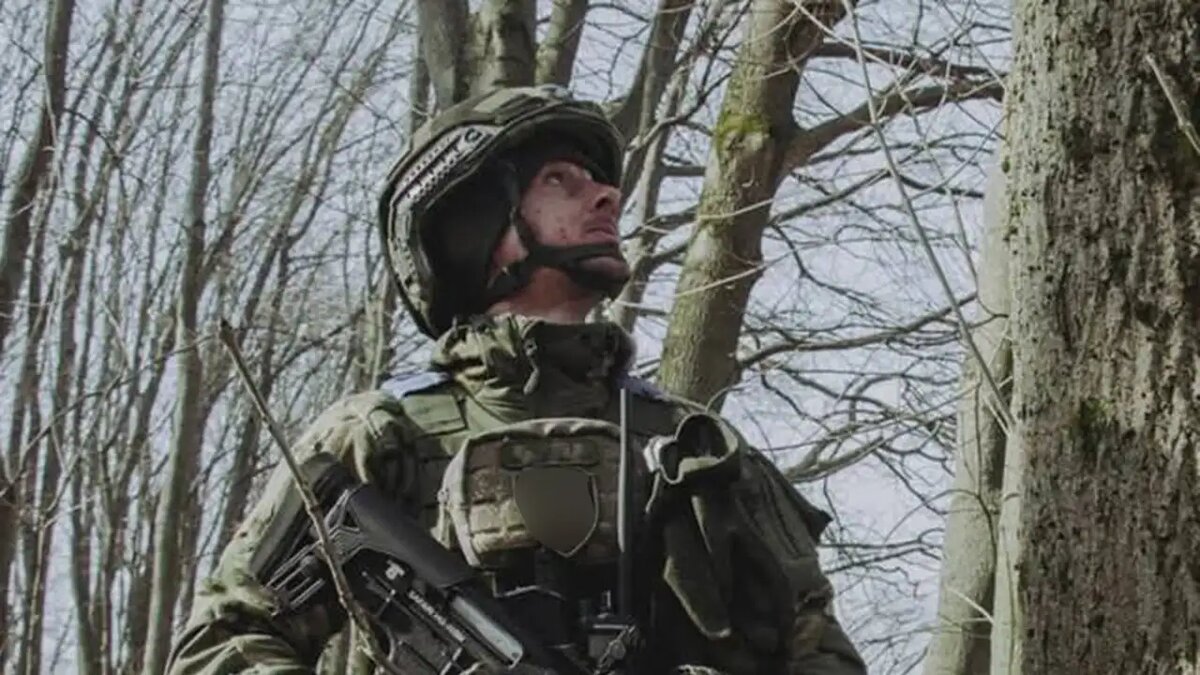    Украинский военнослужащий.