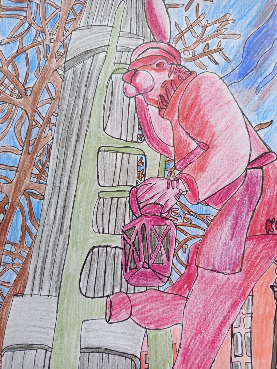 Заяц-фонарщик. Автор Григорий Воронов