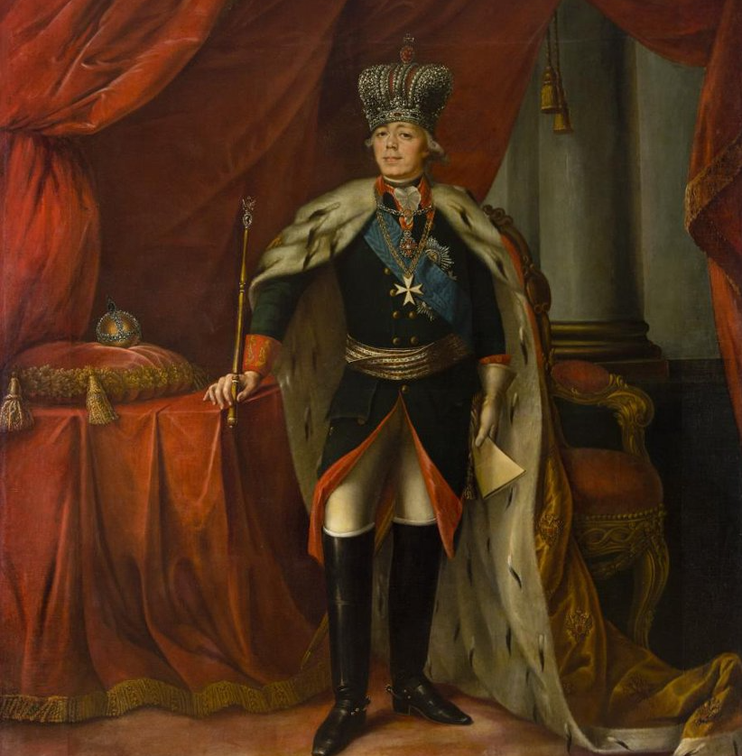 Портрет императора Павла I, в рост.
Россия, 1800-1845 гг.
Автор: Неизвестный художник.
Холст.
Масло.
Высота: 260 см; ширина: 203 см.