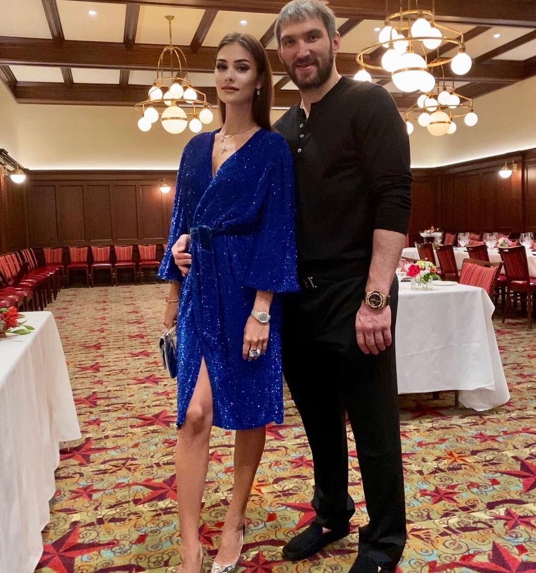 Александр Овечкин и Анастасия Шубская