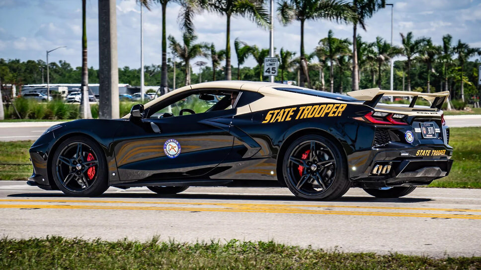 Chevrolet Corvette C8.📷Фото: Florida Highway Patrol