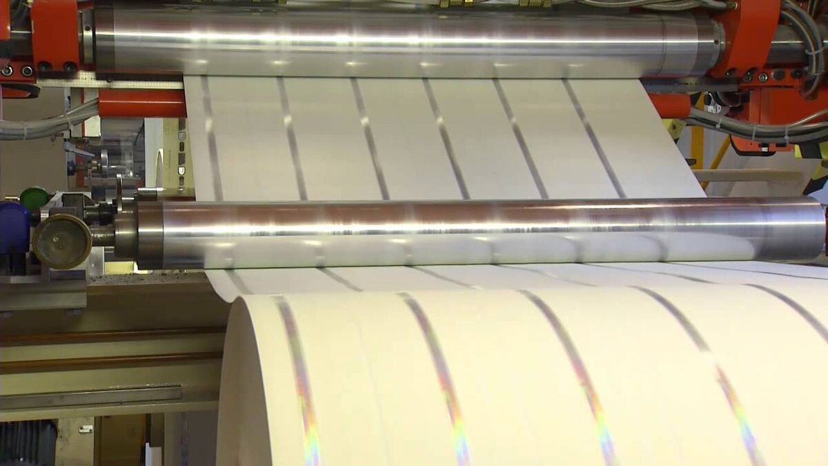 Заготовки с нанесенными признаками защиты.