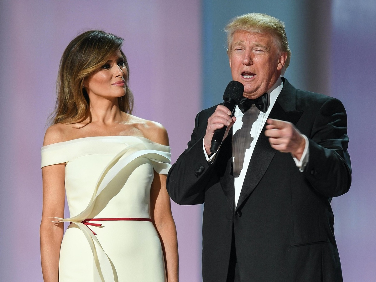 Дональд и Мелания Трамп на балу в честь инаугурации, 20 января 2017 год