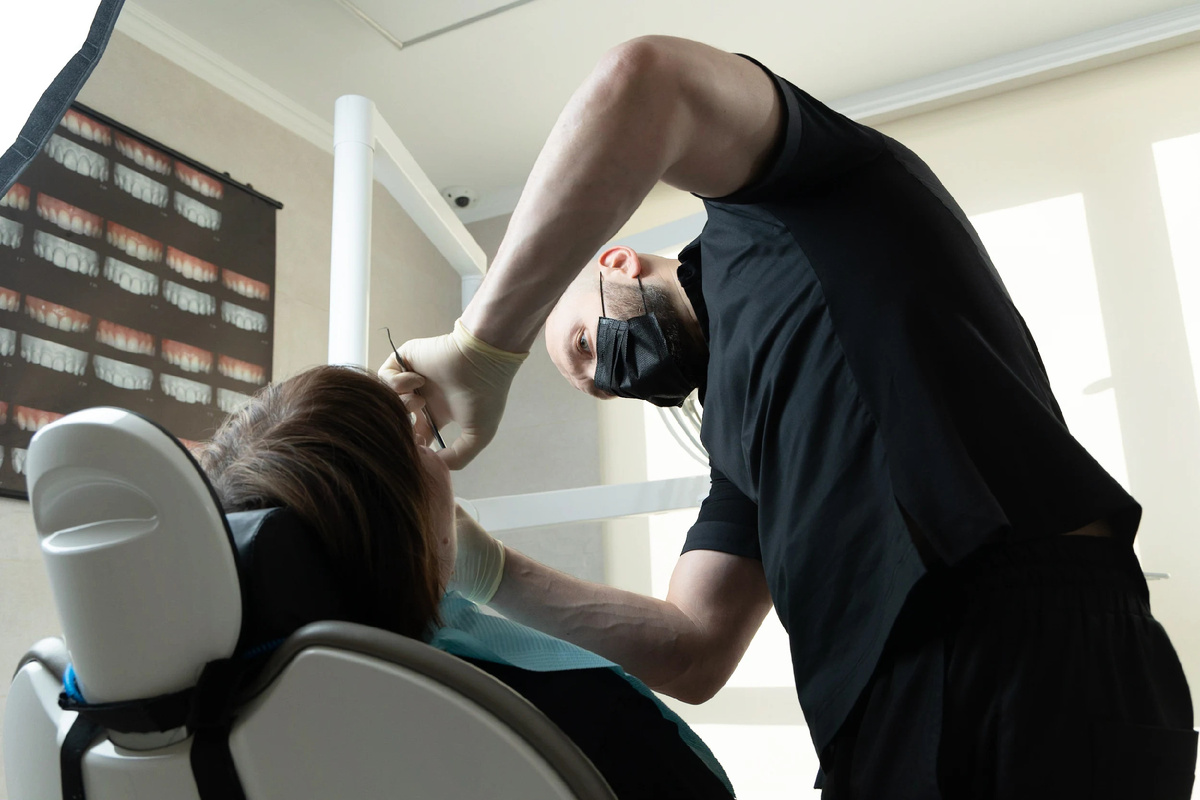 В процессе подготовки зуба под коронку