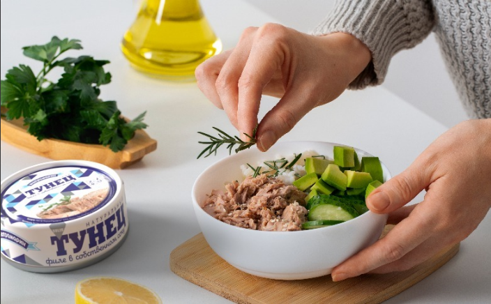 Филе тунца в собственном соку "Ультрамарин"