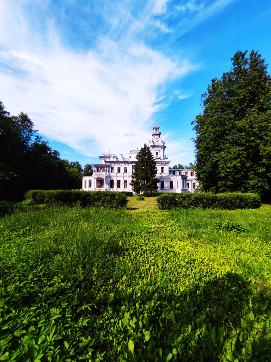 Усадьба Грачёвка, главный дом, вид со стороны Клинской улицы. Фото автора статьи.