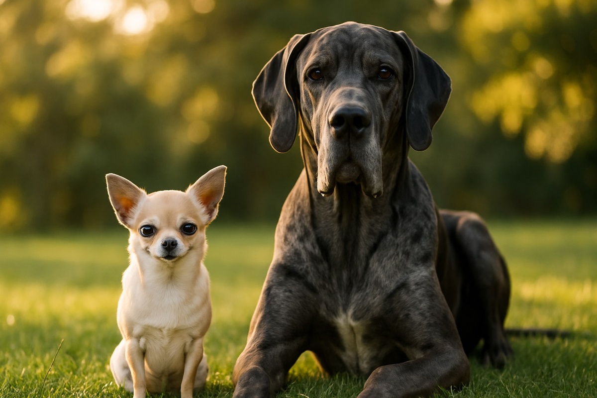 Вот они, наши герои во всей красе! Разница очевидна, но посмотрите, как мирно они сидят рядом.