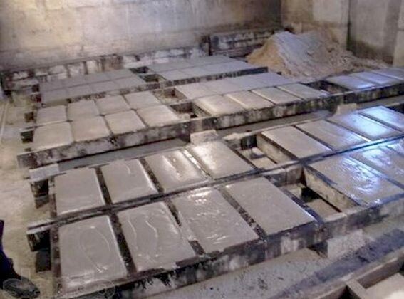 Вот так на кустарных комбинатах местного значения производят газоблоки неавтоклавного твердения