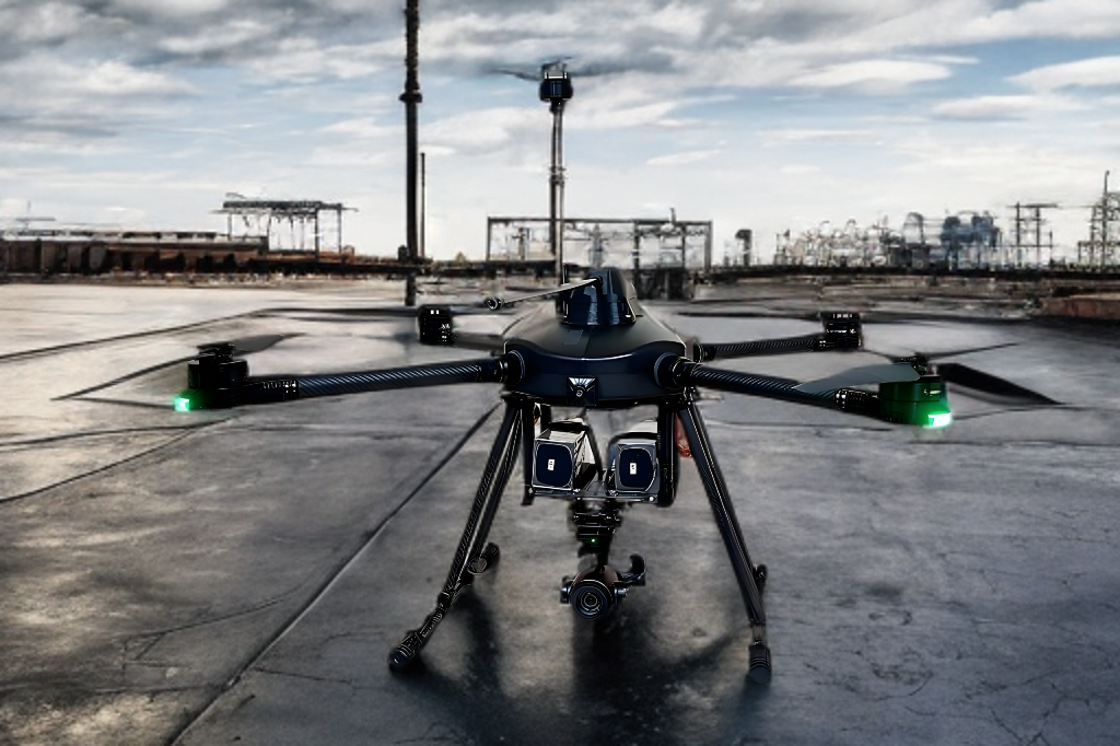 Газоанализатор КИП-МГс на дроне