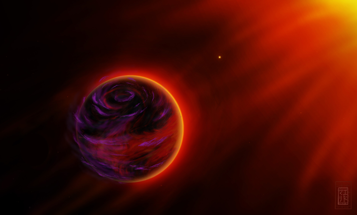 Визуализация ударных волн на HD 80606b 