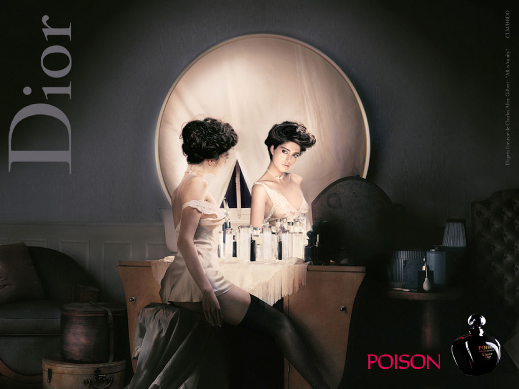 Реклама парфюма Dior Poison. 1985
